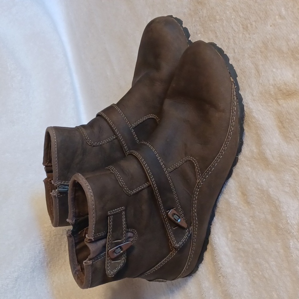 Merrell Brown Leather Ankle Boots